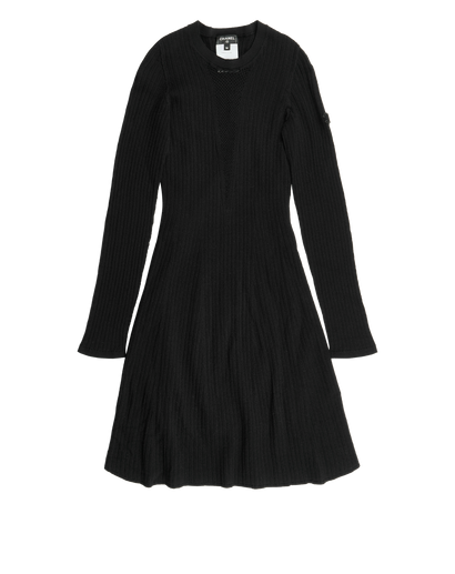 Chanel Long Sleeve Flared Dress, front view