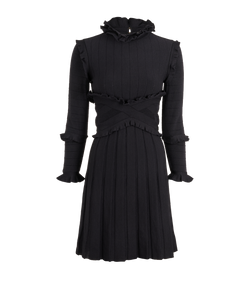 Chanel Frilled Trim Dress - Size Womens 6