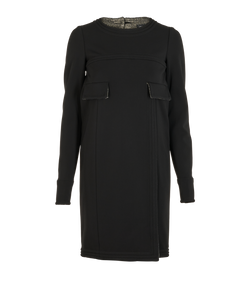 Chanel Structured Dress, Viscose, Black, UK6, 2*