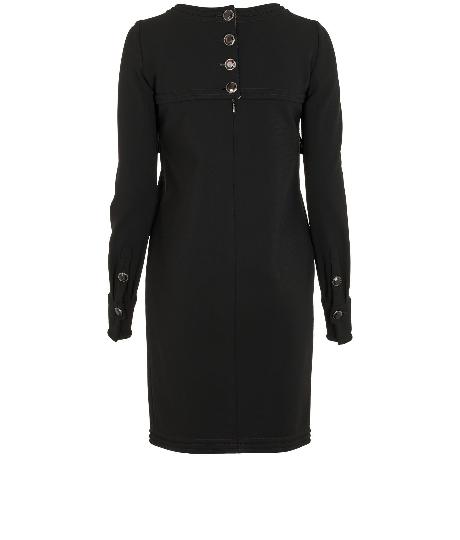 Chanel Structured Dress, &pound;495, Clothing, Black, Viscose, Back view