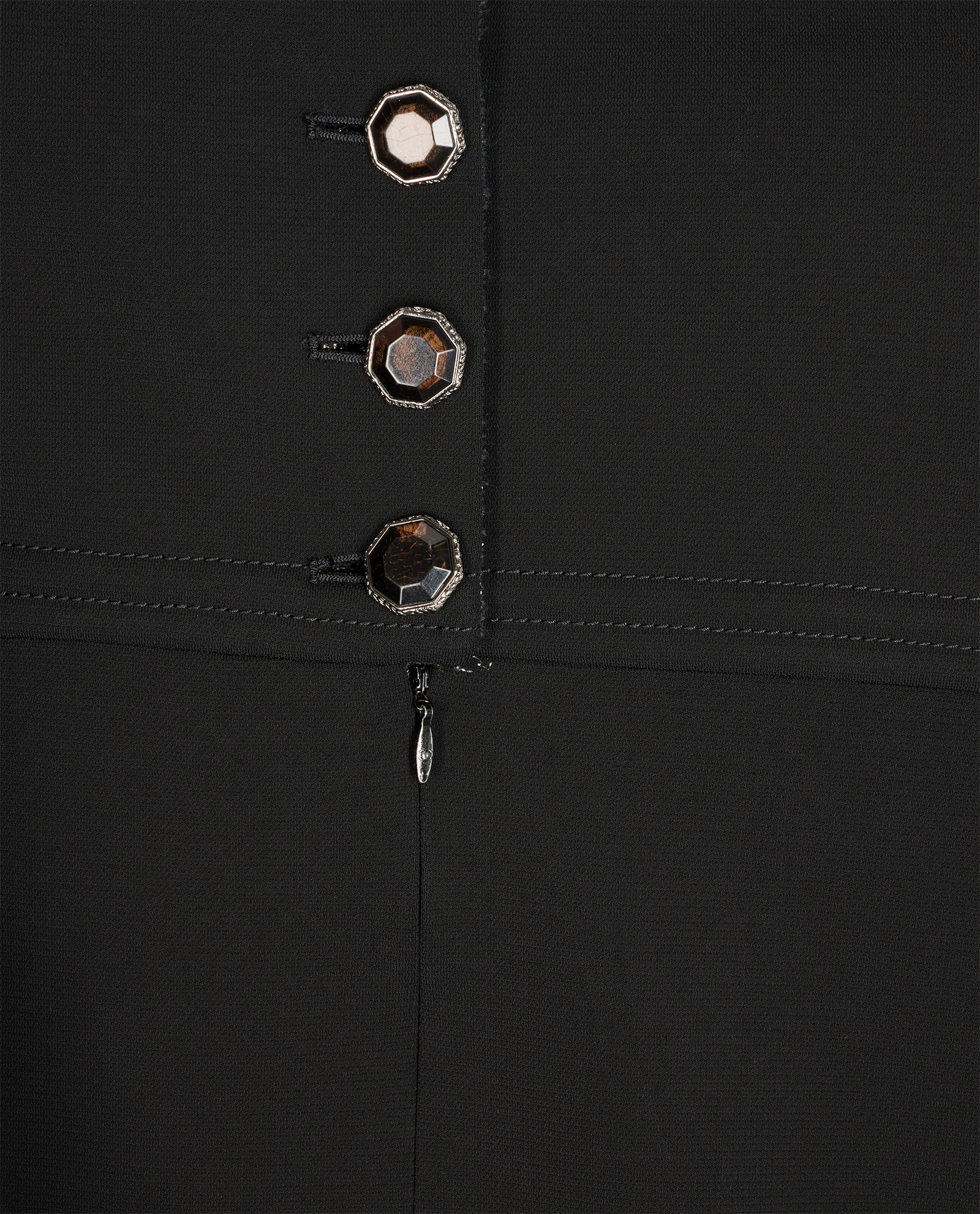 Chanel Structured Dress, &pound;495, Clothing, Black, Viscose, Other view