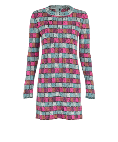 Chanel Colour Block Dress, &pound;595, Clothing, Beige/Black/Blue/Bronze/Brown/Burgundy/Copper/Cream/Gold/Green/Grey/Khaki/Light Blue/Navy/Orange/Pearl/Pink/Purple/Red/Rose Gold/Silver/Tan/Taupe/White/Yellow, Alpaca Wool/Wool, Front view