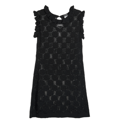 Chanel Perforated Ruffle Dress, front view