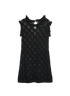 Chanel Perforated Ruffle Dress, back view