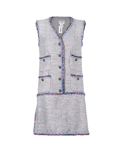 Chanel Tweed Sleeveless Dress, front view