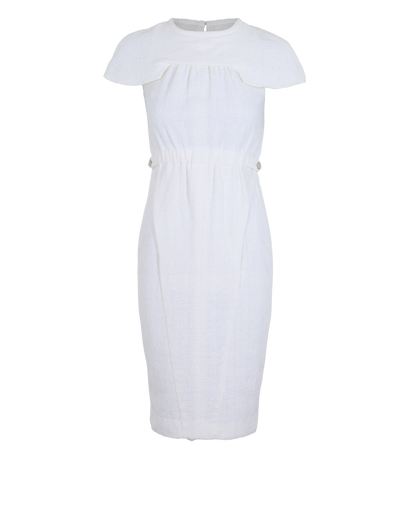 Chanel Boucle Dress, &pound;495, Clothing, White, Cotton, Front view