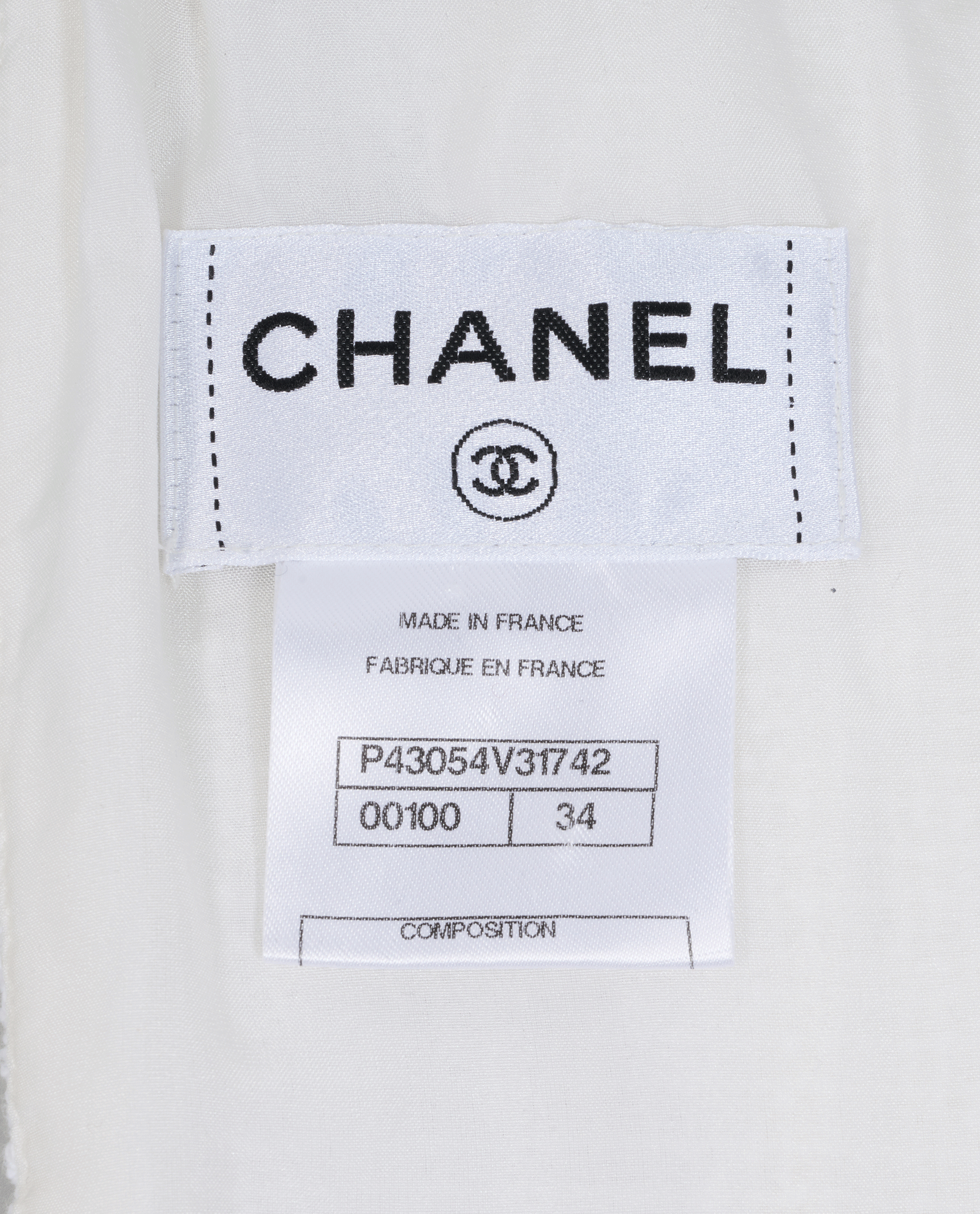 Chanel Boucle Dress, &pound;495, Clothing, White, Cotton, Other view