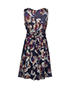 Chanel Floral Belted Dress, back view