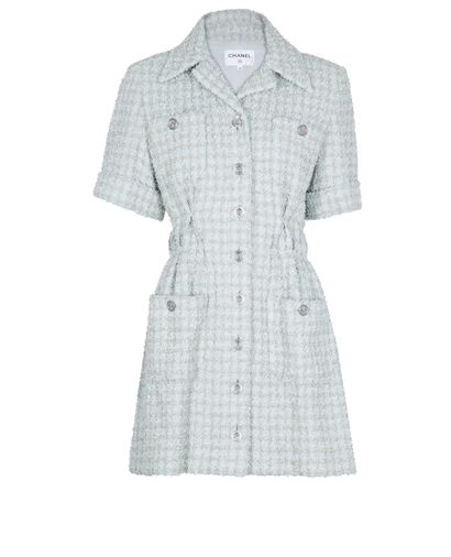 Chanel Tweed Pockets Dress, front view