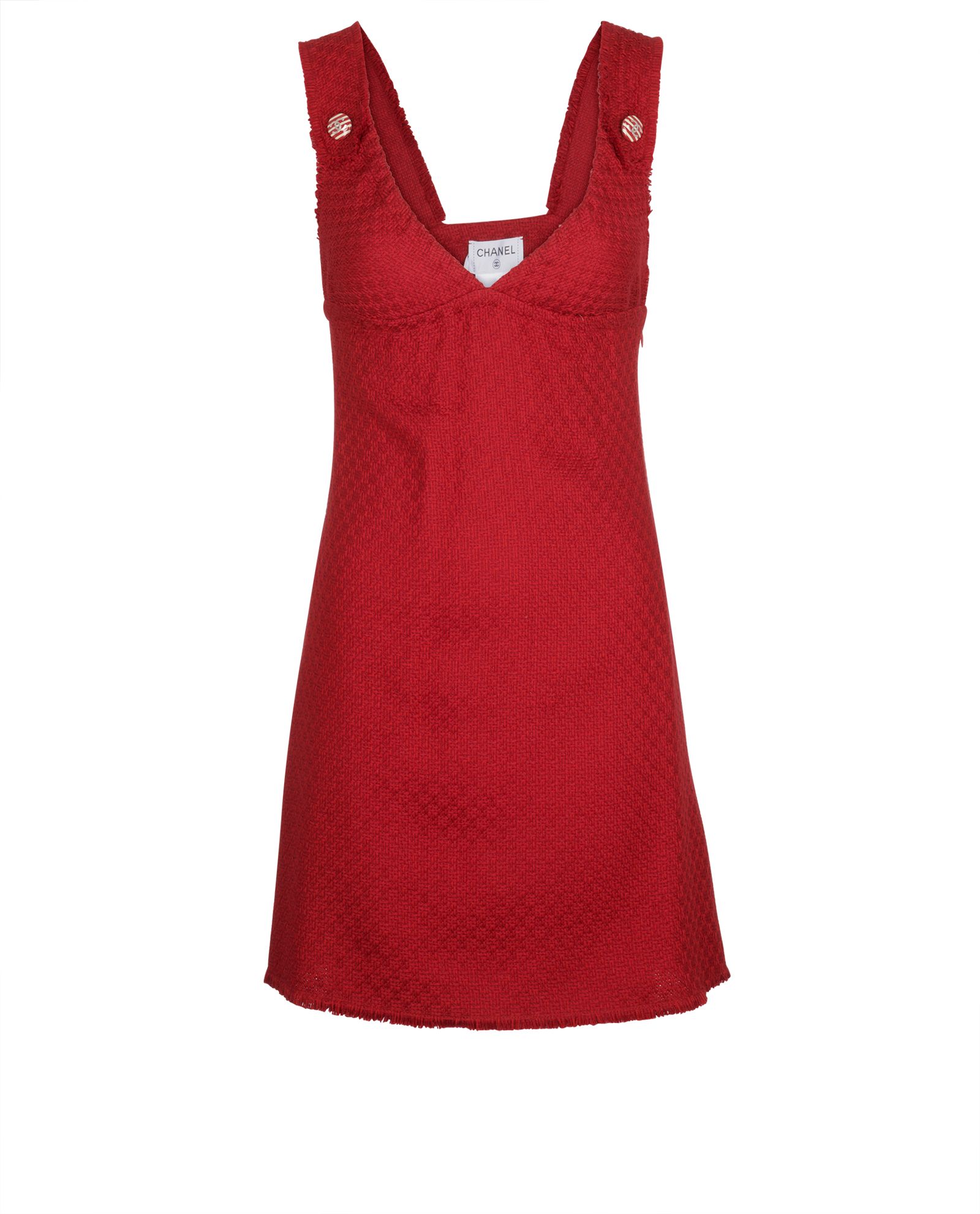 Mini dress Chanel Red size 38 FR in Cotton - 34263814