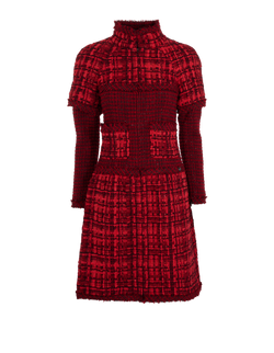 Chanel Tweed Dress, Cotton, Red, UK6, 2*