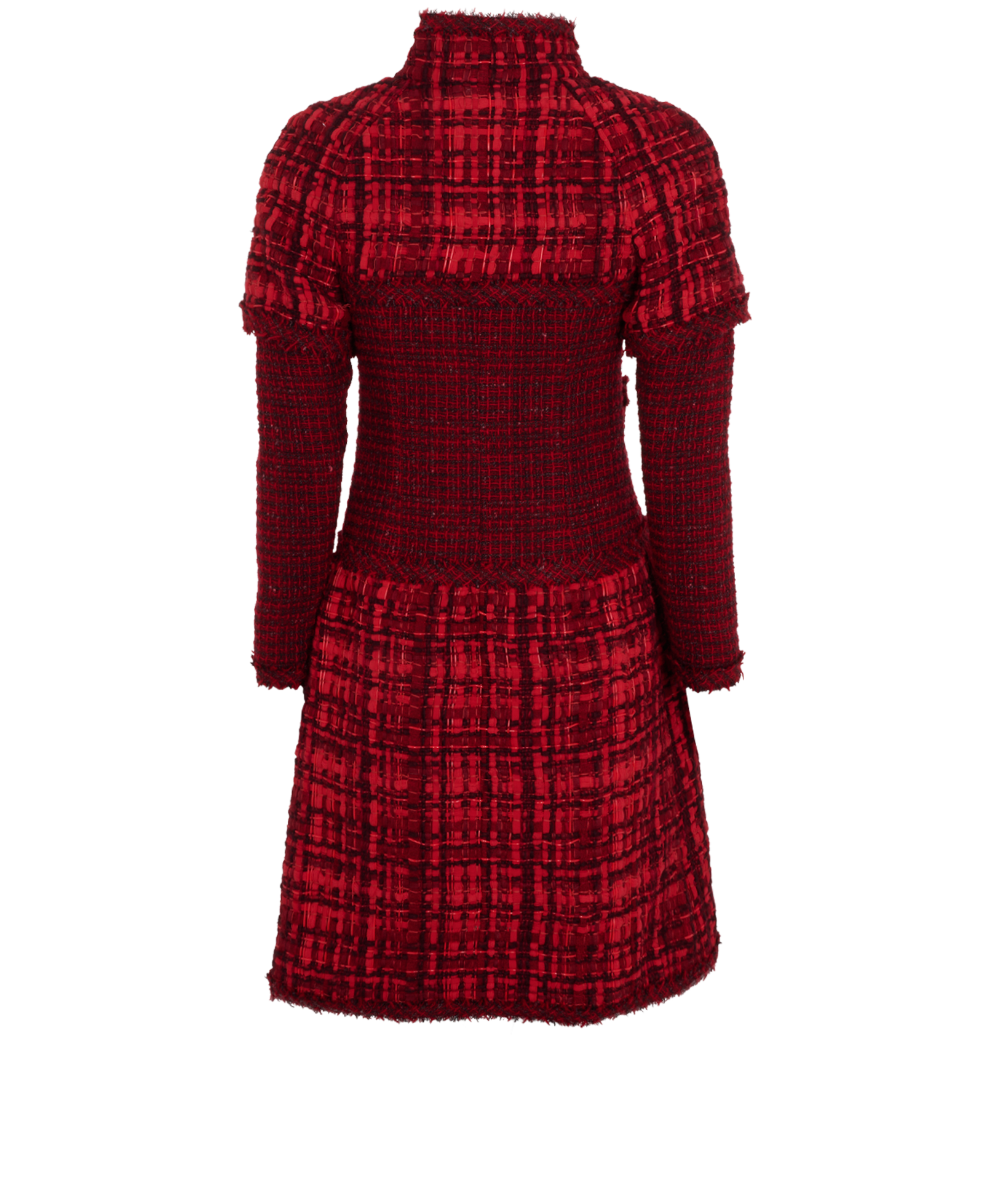 Chanel Tweed Dress, &pound;1,500, Clothing, Red, Cotton, Back view