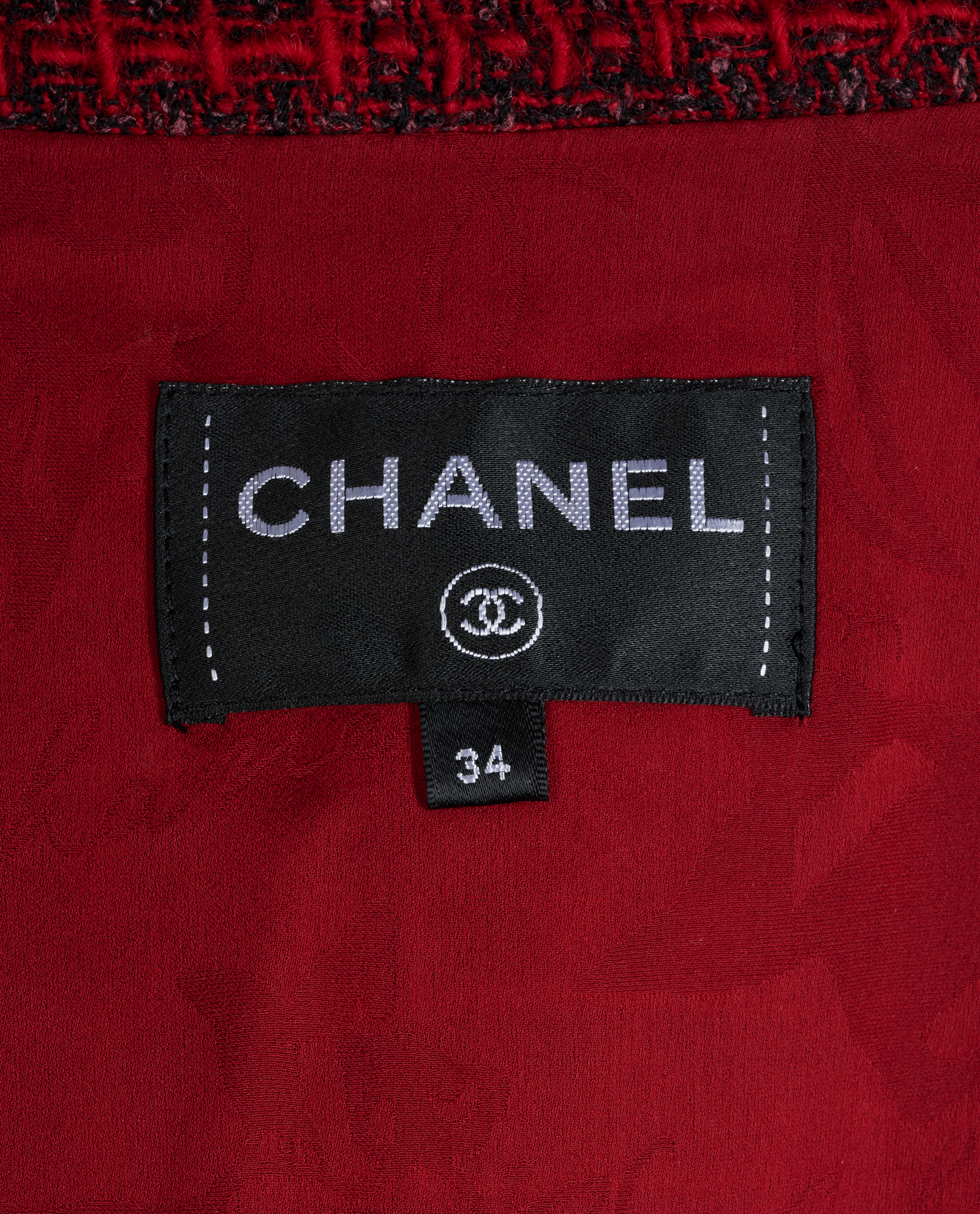 Chanel Tweed Dress, &pound;1,500, Clothing, Red, Cotton, Other view