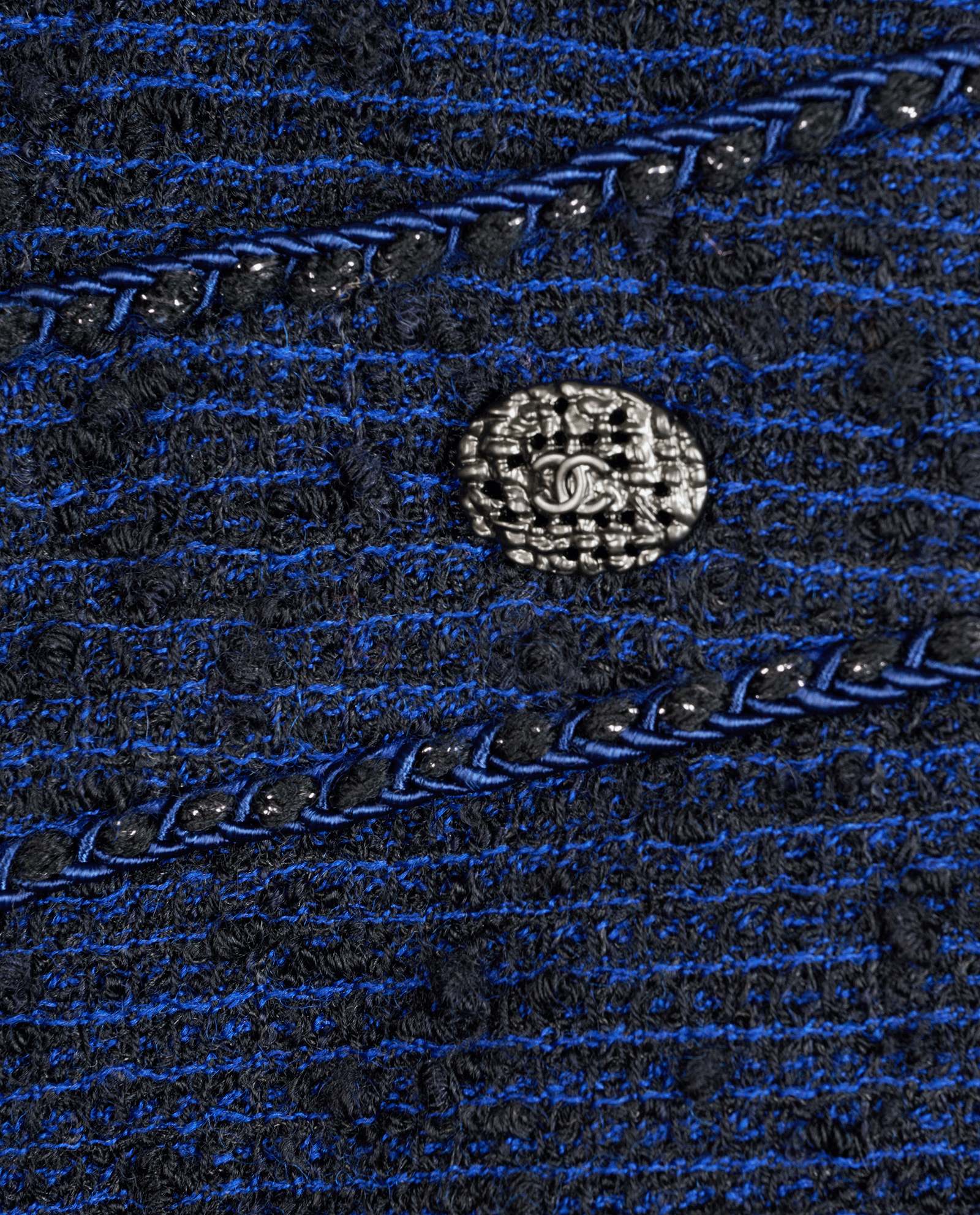 Chanel Boucle Dress, &pound;450, Clothing, Navy, Alpaca Wool, Other view