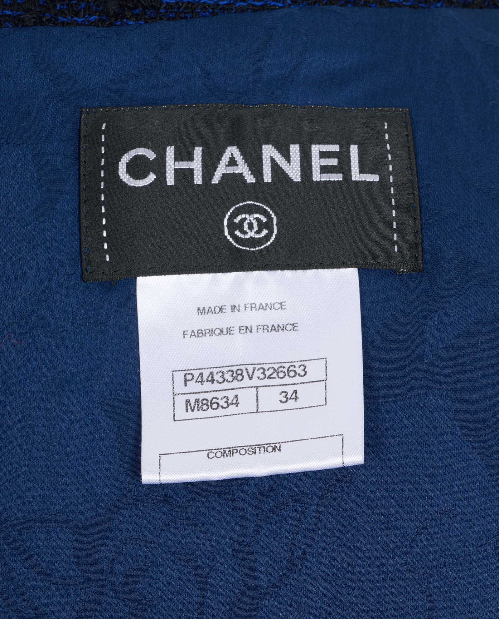 Chanel Boucle Dress, &pound;450, Clothing, Navy, Alpaca Wool, Other view