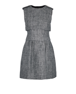 Chanel Check Button Top Sleeveless Dress - Size Womens 6