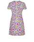 Chanel 1997 Printed Mini Dress, £350, Clothing, Purple, Silk, Back view