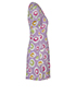 Chanel 1997 Printed Mini Dress, £350, Clothing, Purple, Silk, Side view