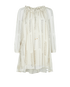 Celine Chain Print Short Folk Dress, front view