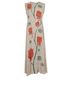 Chloé Floral Crepe De Chine Maxi Dress, front view