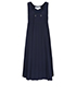 Comme De Garcons Sleeveless Pleated Dress, front view