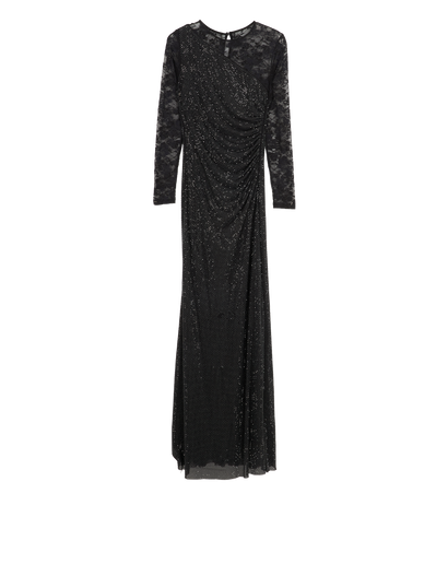 Self-Portrait Laced & Embellished Dress, &pound;110, Clothing, Black, Polyester, Front view