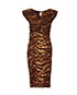 Diane Von Furstenberg Leopard Print Dress, back view