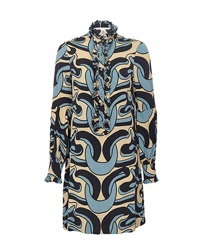 Diane Von Furstenberg Asymmetrical Print Dress, front view