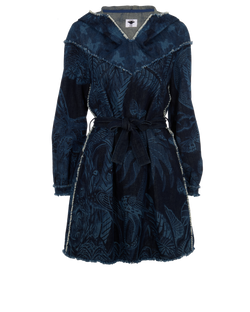 Christian Dior Denim Belted Dress, Cotton, Blue, UK8, 3*