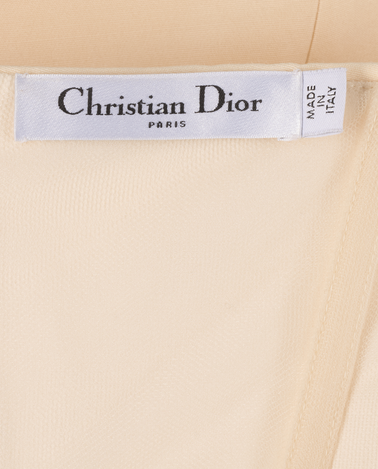 Christian Dior Strapless Dress, &pound;295, Clothing, Beige, Silk, Other view