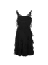 Christian Dior Ruffles Sleeveless Dress, &pound;550, Clothing, Black, Silk, Back view