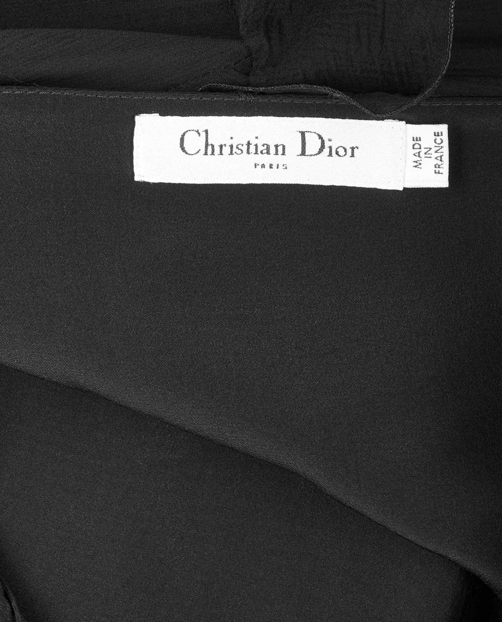 Christian Dior Ruffles Sleeveless Dress, &pound;550, Clothing, Black, Silk, Other view