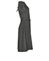 Christian Dior Bow Sleeve Grey Dress, side view