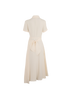 Christian Dior Tie-Waist Short Sleeve Dress, &pound;350, Clothing, Cream, Silk, Back view