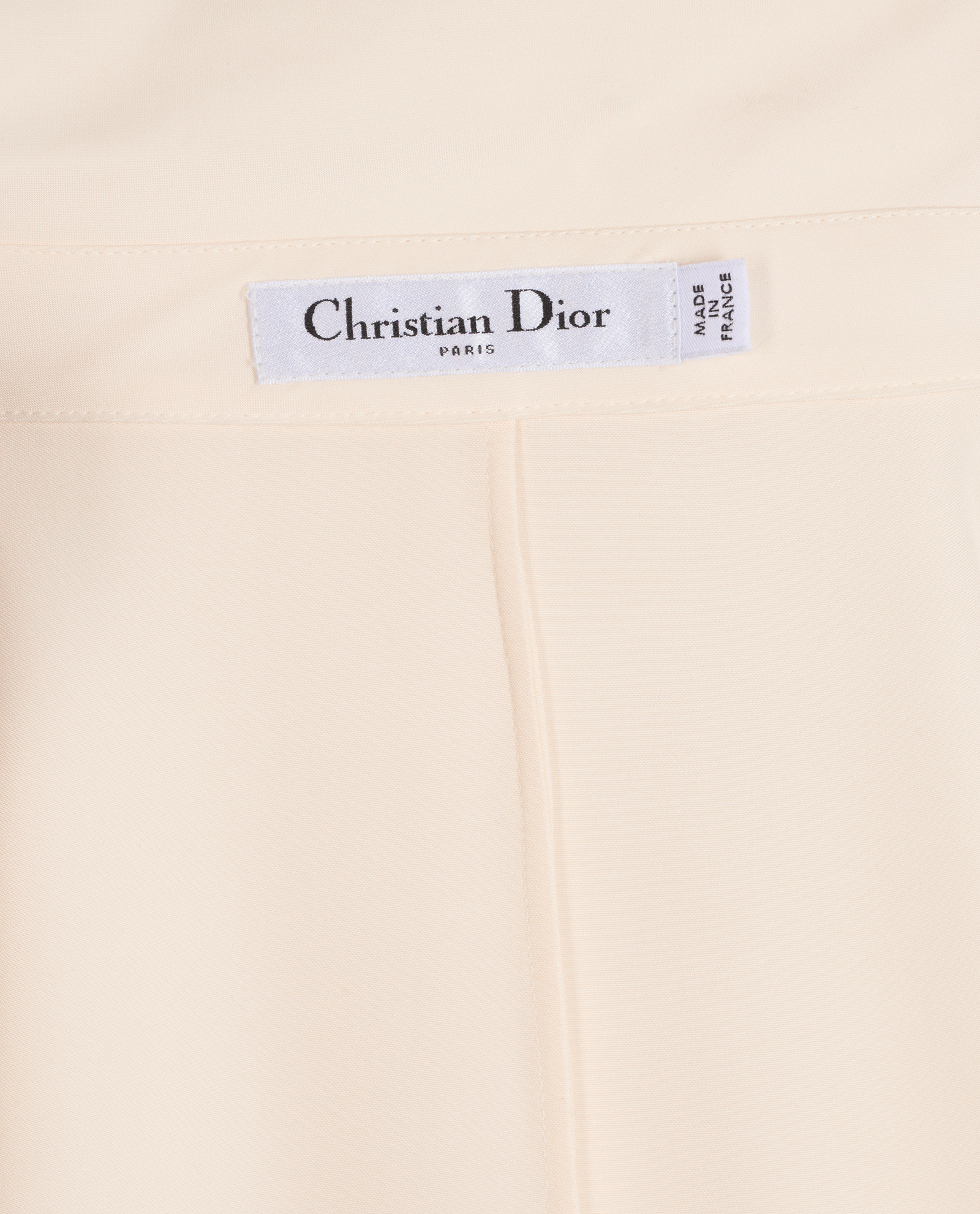 Christian Dior Tie-Waist Short Sleeve Dress, &pound;350, Clothing, Cream, Silk, Other view
