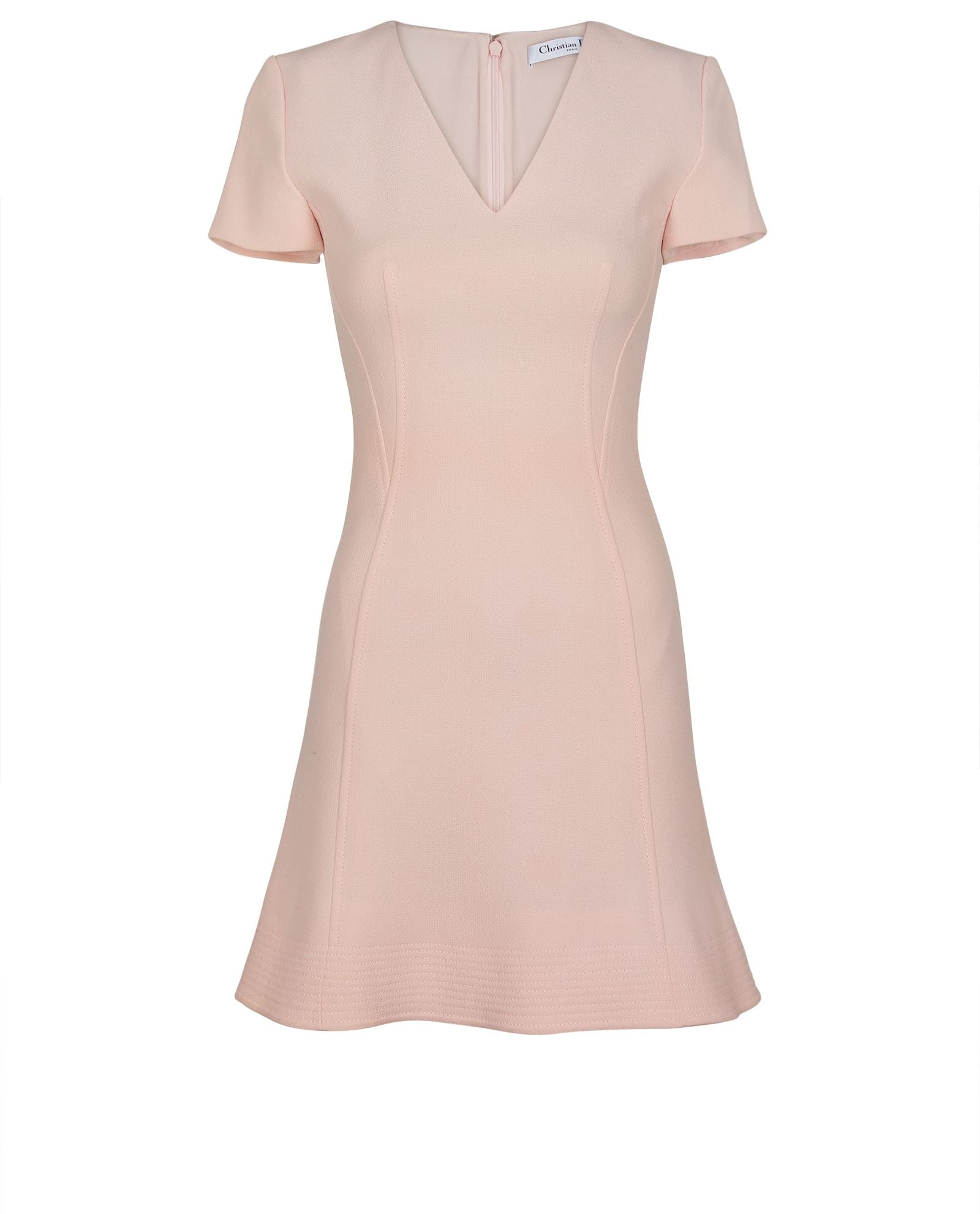 Pre-loved Christian Dior V Neck Zipped Up Dress - 150