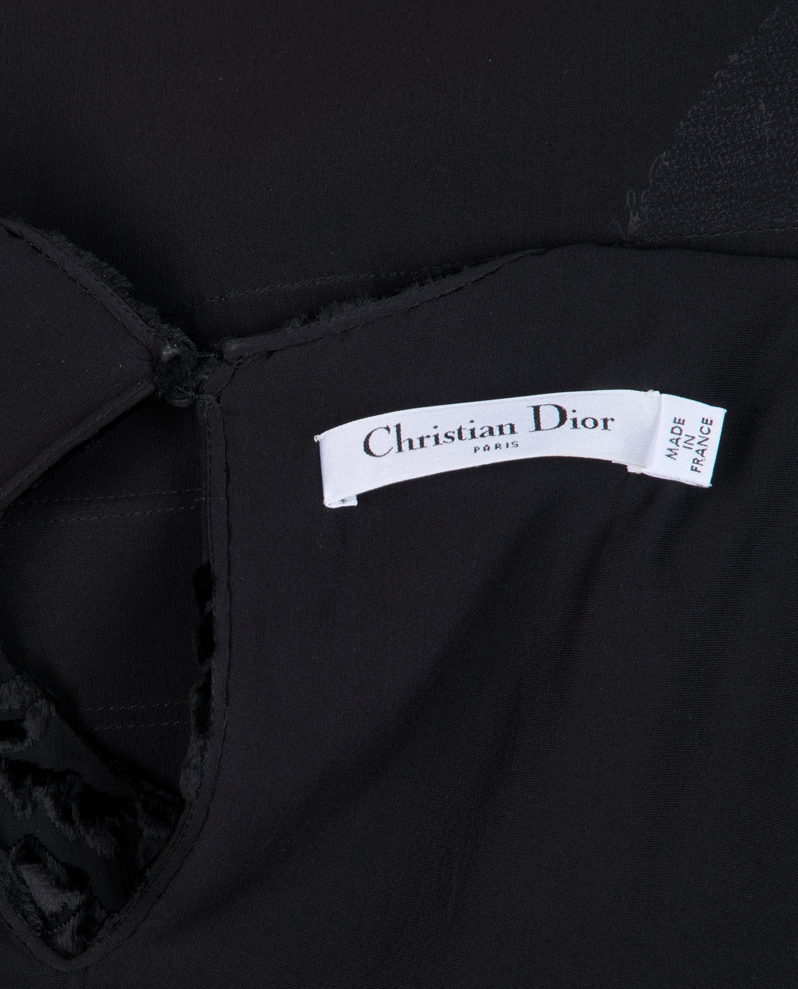 Christian Dior Sleeveless Cocktail Dress, &pound;195, Clothing, Black, Silk/Viscose, Other view