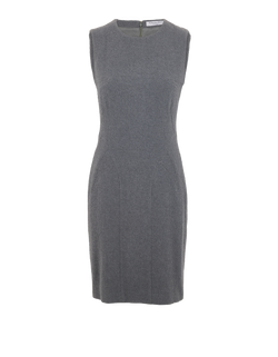 Christian Dior Boutique Midi Sleeveless Dress, Wool, Grey, UK8, 3*