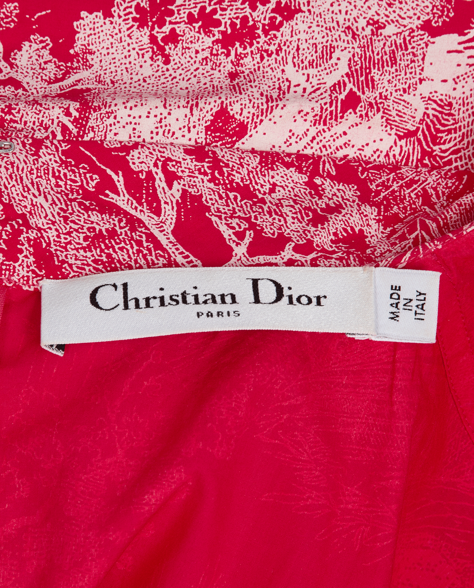 Christian Dior Dioriviera Pleated Short Dress, &pound;595, Clothing, Pink, Cotton, Other view