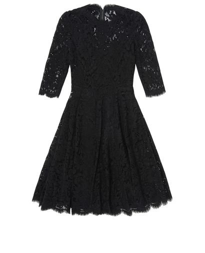 Dolce and Gabbana Lace Long Sleeve Dress, front view