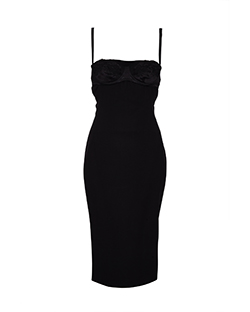 Dolce & Gabbana Corset Mini Dress, Silk, Black, UK 12