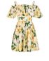 Dolce & Gabbana Off The Shoulder Floral Print Mini Dress, front view