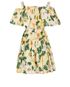 Dolce & Gabbana Off The Shoulder Floral Print Mini Dress, back view