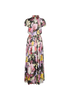 Dolce & Gabbana Floral Lame' Maxi Dress, back view