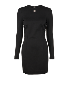 Dolce and Gabbana Bodycon Dress, Viscose, Black, UK10, 2*