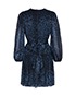 Dolce & Gabbana Leopard Long Sleeve Dress, back view