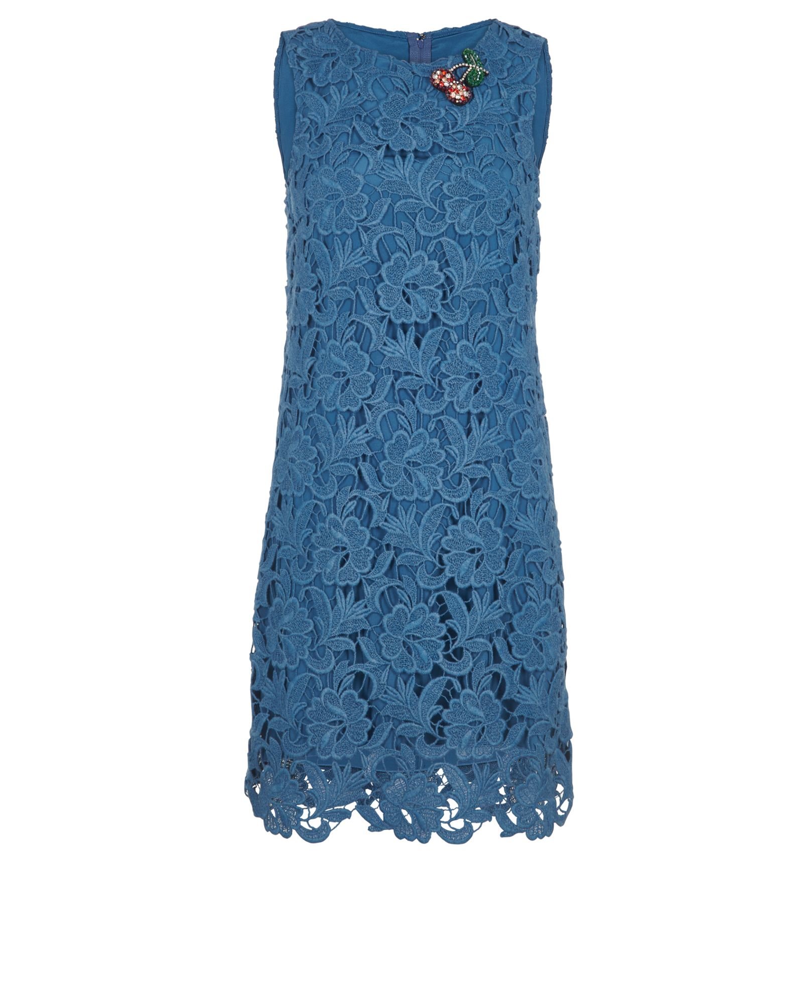 Dolce and gabbana discount light blue lace dress