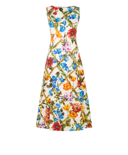 Dolce & Gabbana Floral Sleeveless Dress, &pound;175, Clothing, White, Lace (Cotton), Front view
