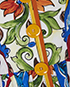 Dolce & Gabbana Majolica Print Square Neck Dress, &pound;450, Clothing, Blue/Orange/White, Cotton, Other view