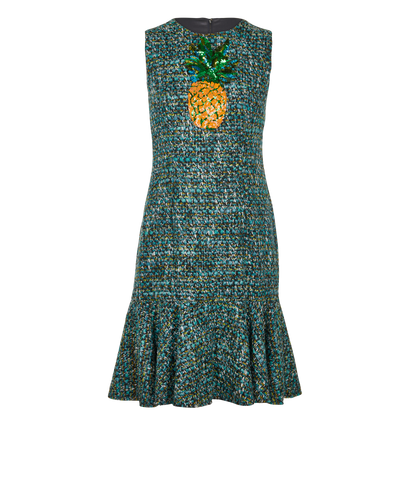 Dolce & Gabbana Banana Leaf Midi Dress, front view